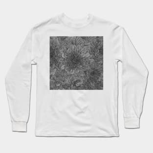 Floral Line Drawing 5 Long Sleeve T-Shirt